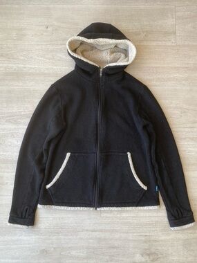 KÜHL Women’s Alpaca Fleece Hoodie Jacket Size Medium Size Full Zip Hooded EUC